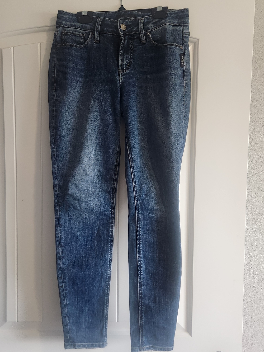 Silver Suki Jeans Women's Skinny Jeans - Dark Blue Wash